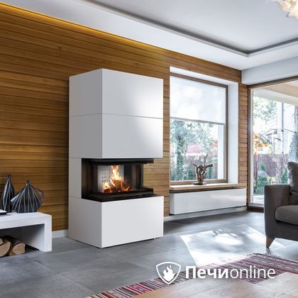 Каминокомплект Kratki Home Easy Box белый с топкой NBC в Чайковском